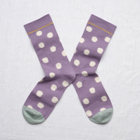 Socks Violet Polka Dot